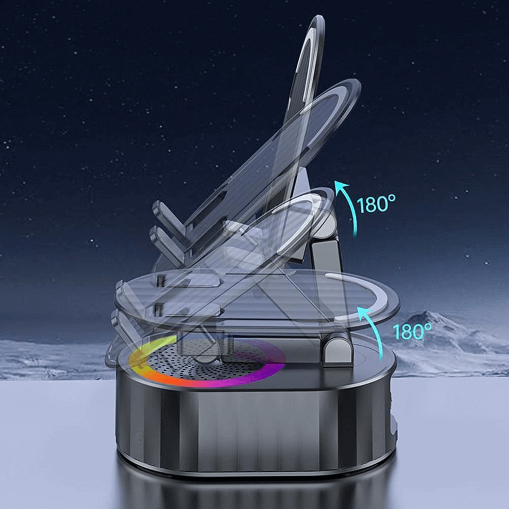 4-in-1 : support téléphone & tablette + power bank + haut-parleur Bluetooth + Lampe LED