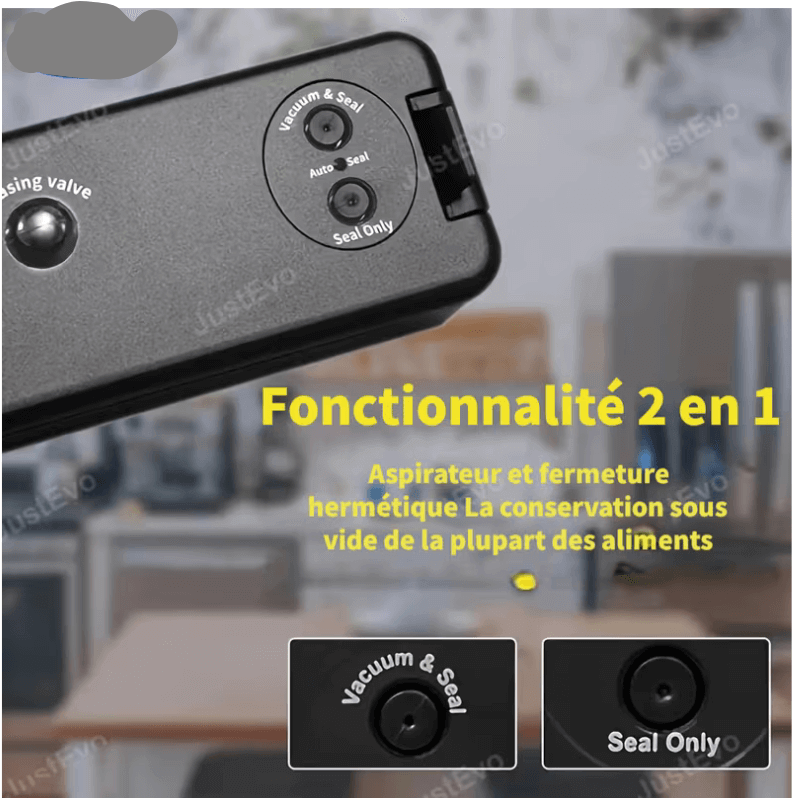 Appareil Sous Vide avec 10 Sacs – Préservation Fraîcheur des Aliments