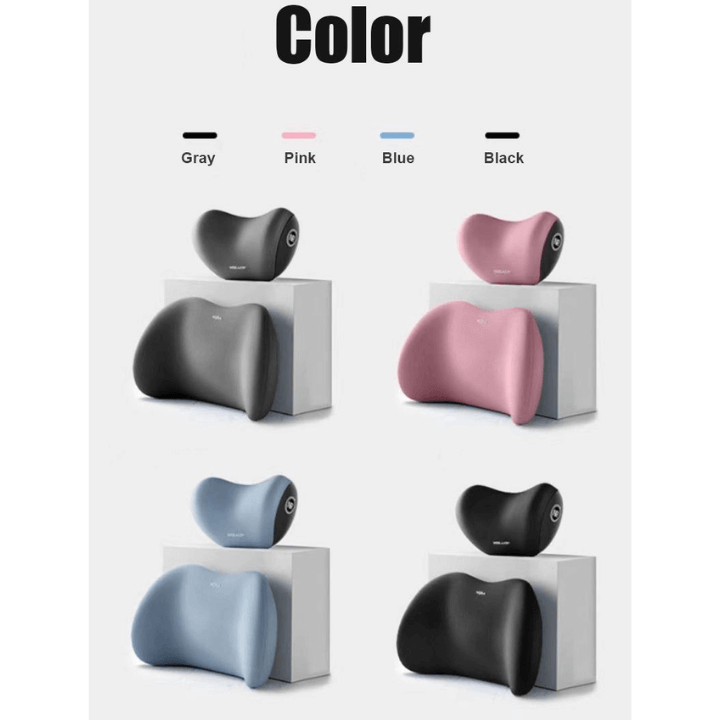 Lot de 2 : Appui-Tête + Support Lombaire Dos – Confort Auto